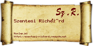 Szentesi Richárd névjegykártya